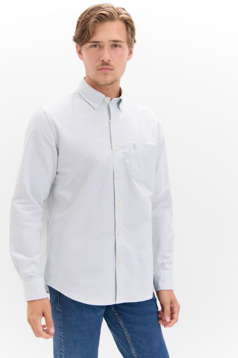 Cortefiel Camisa Oxford Rayas