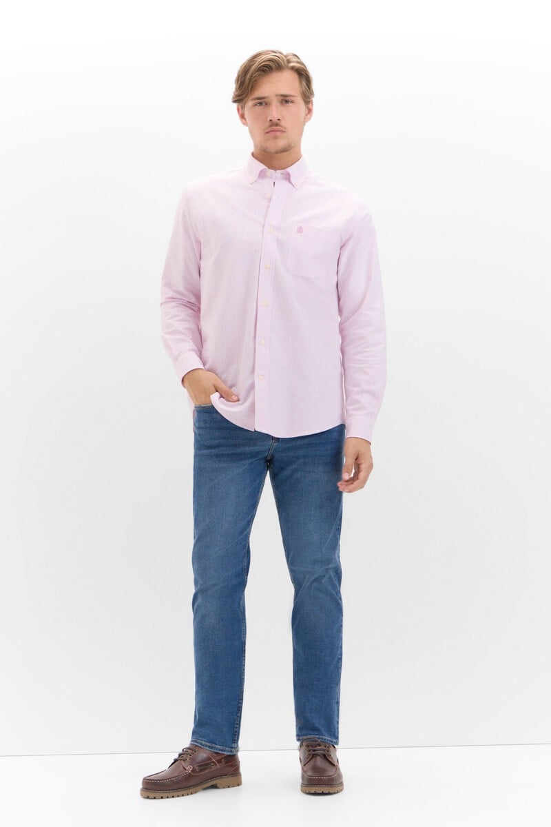 Cortefiel Camisa Oxford Rayas