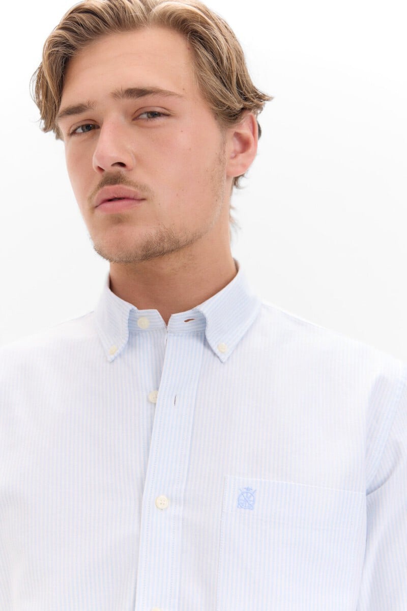 Cortefiel Camisa Oxford Rayas