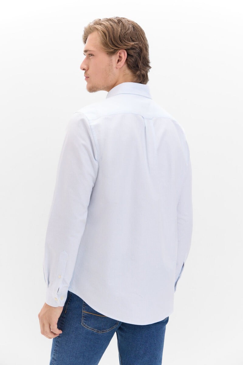 Cortefiel Camisa Oxford Rayas