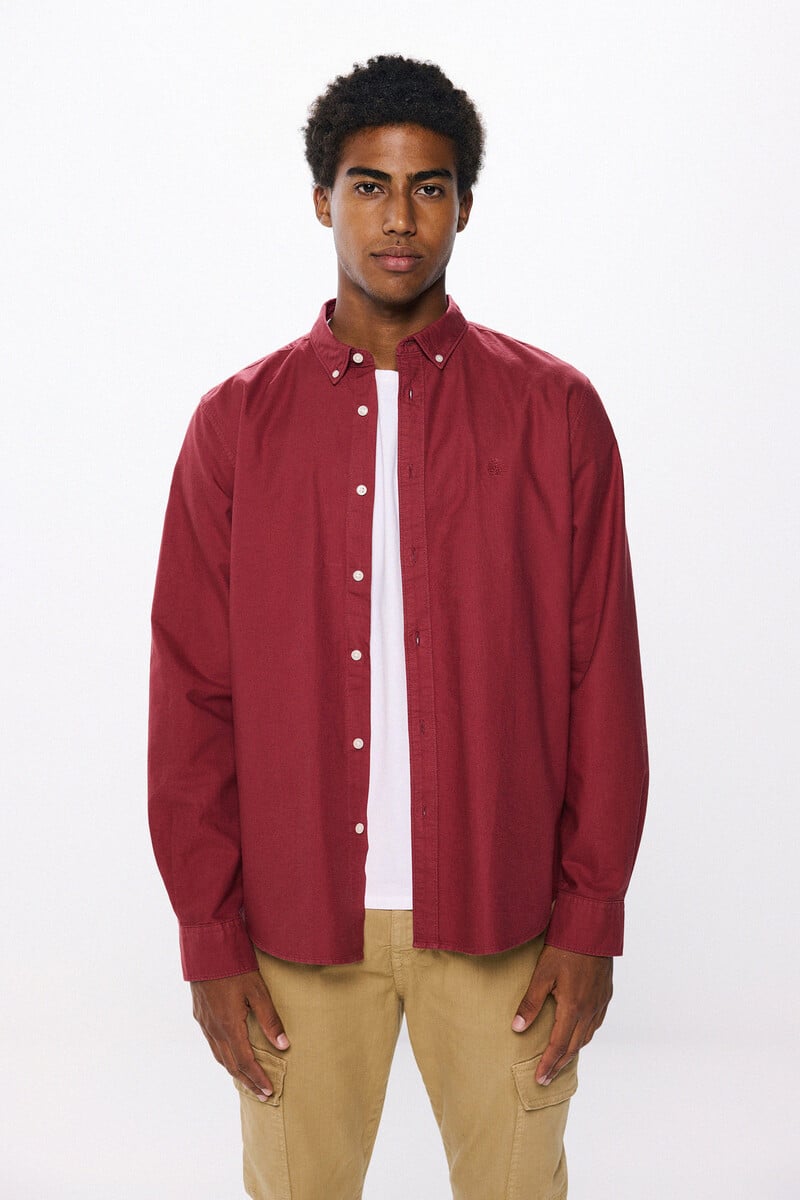 Cortefiel Camisa oxford tinte en prenda