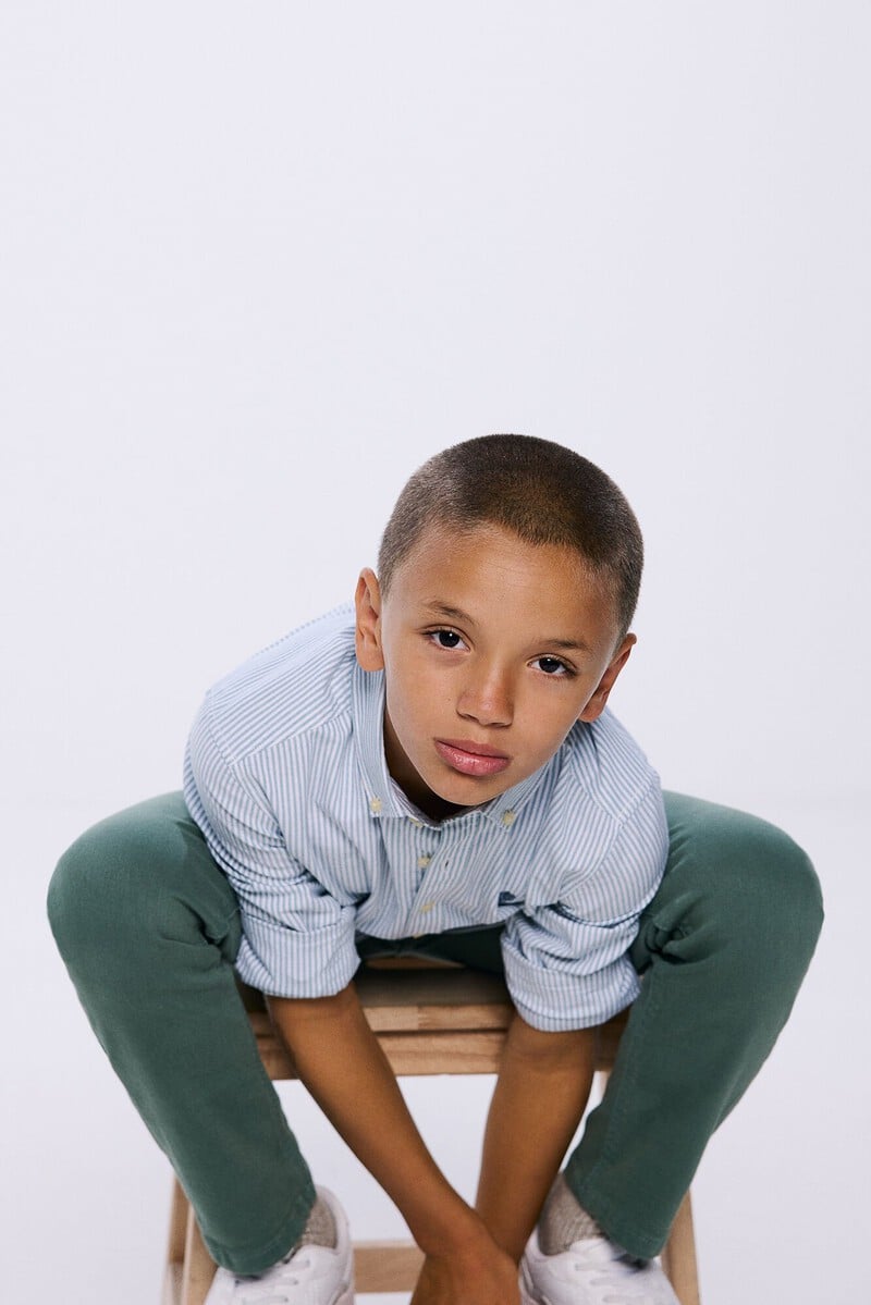 Cortefiel Camisa Pinpoint Raya Niño