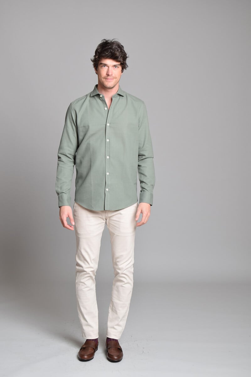 Cortefiel Camisa Piqué