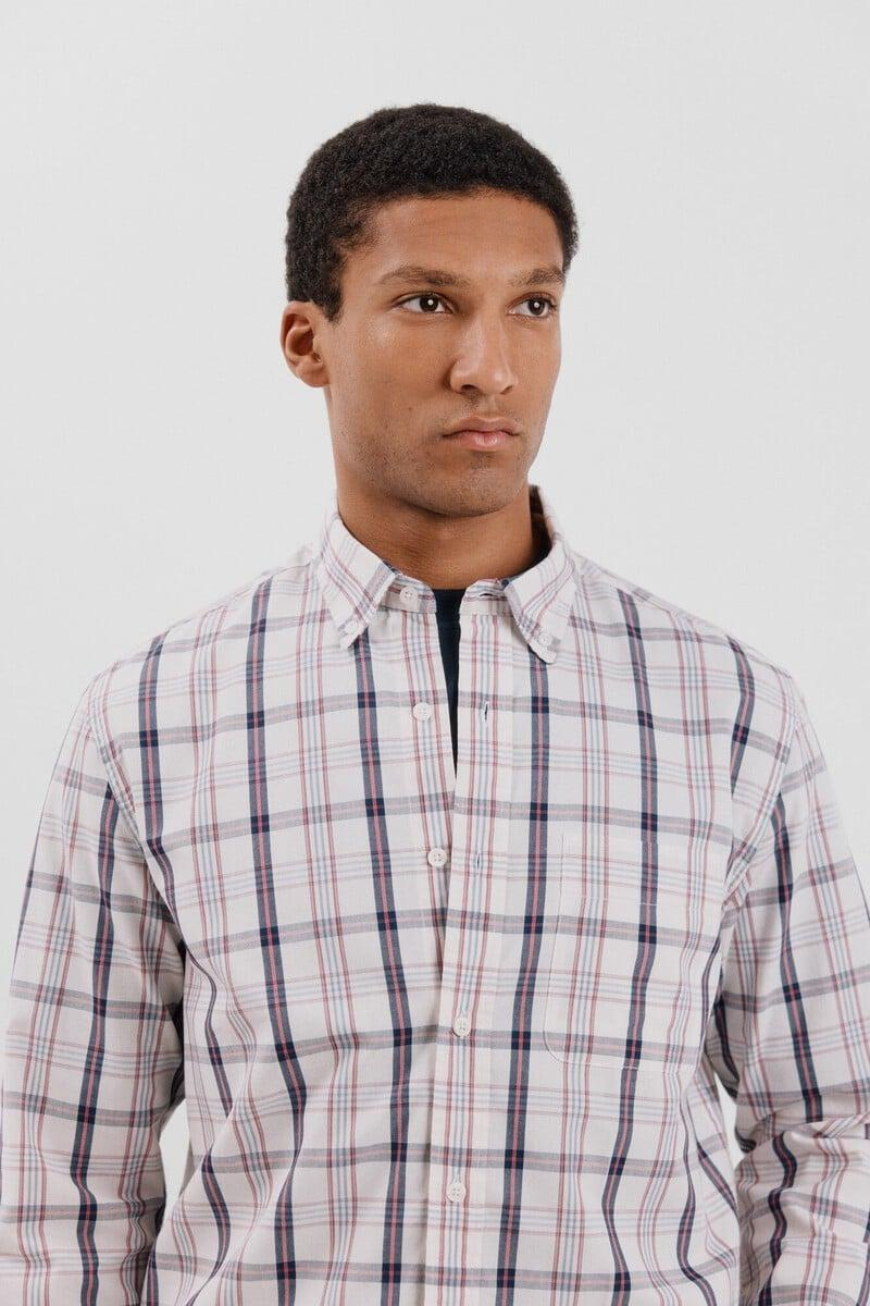 Cortefiel Camisa Popelín Cuadros