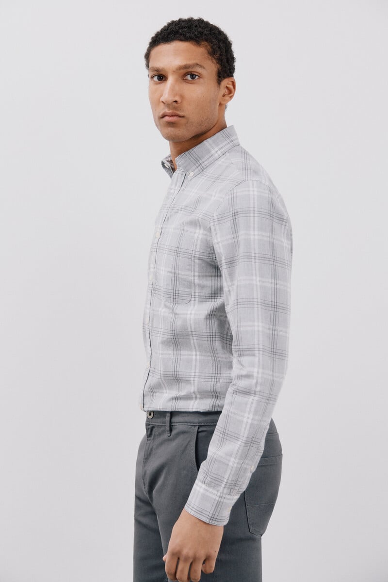 Cortefiel Camisa popelín cuadros