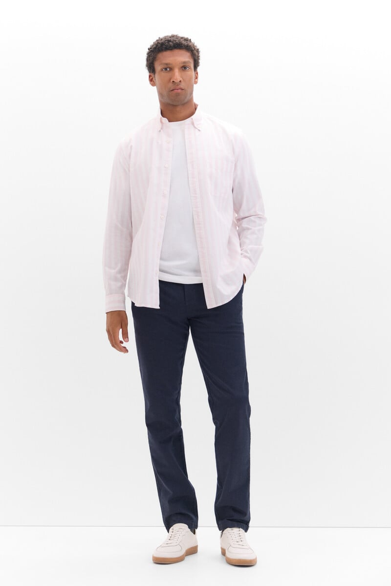 Cortefiel Camisa Popelín Rayas