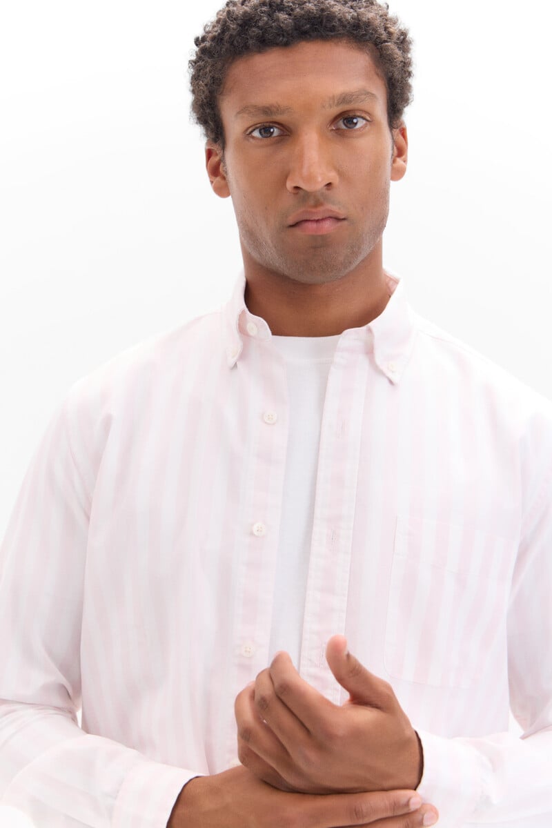 Cortefiel Camisa Popelín Rayas