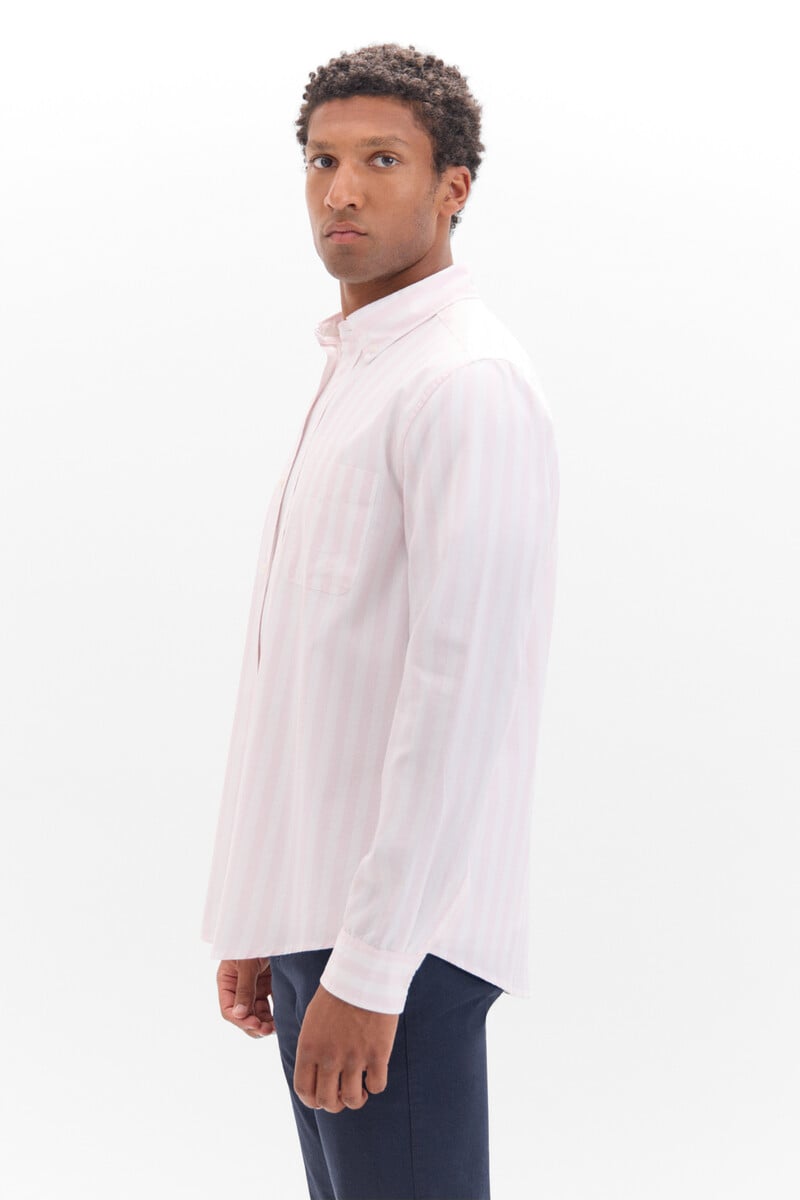 Cortefiel Camisa Popelín Rayas