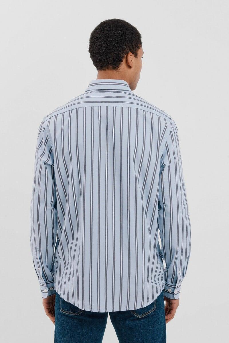 Cortefiel Camisa Popelín Rayas