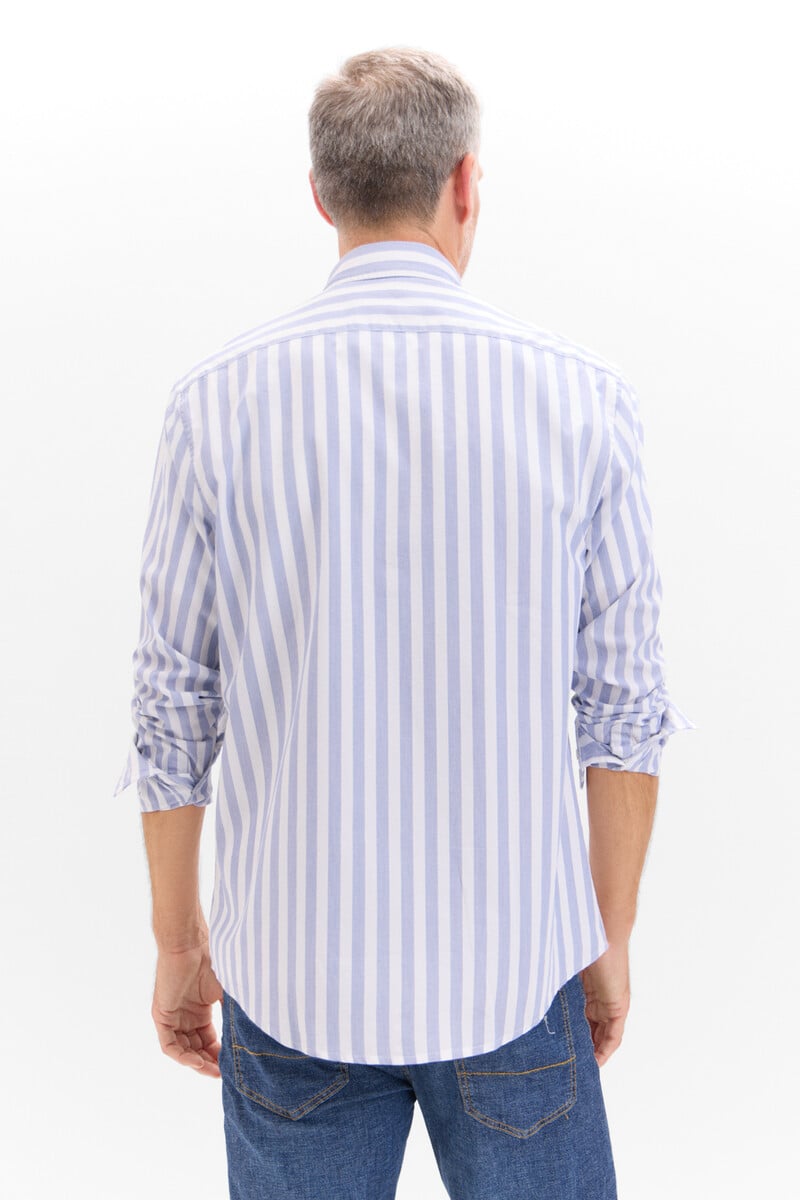 Cortefiel Camisa Popelín Rayas