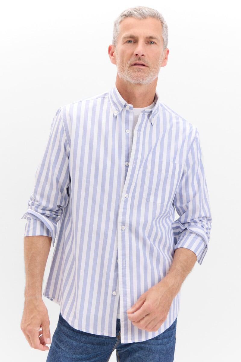 Cortefiel Camisa popelín rayas