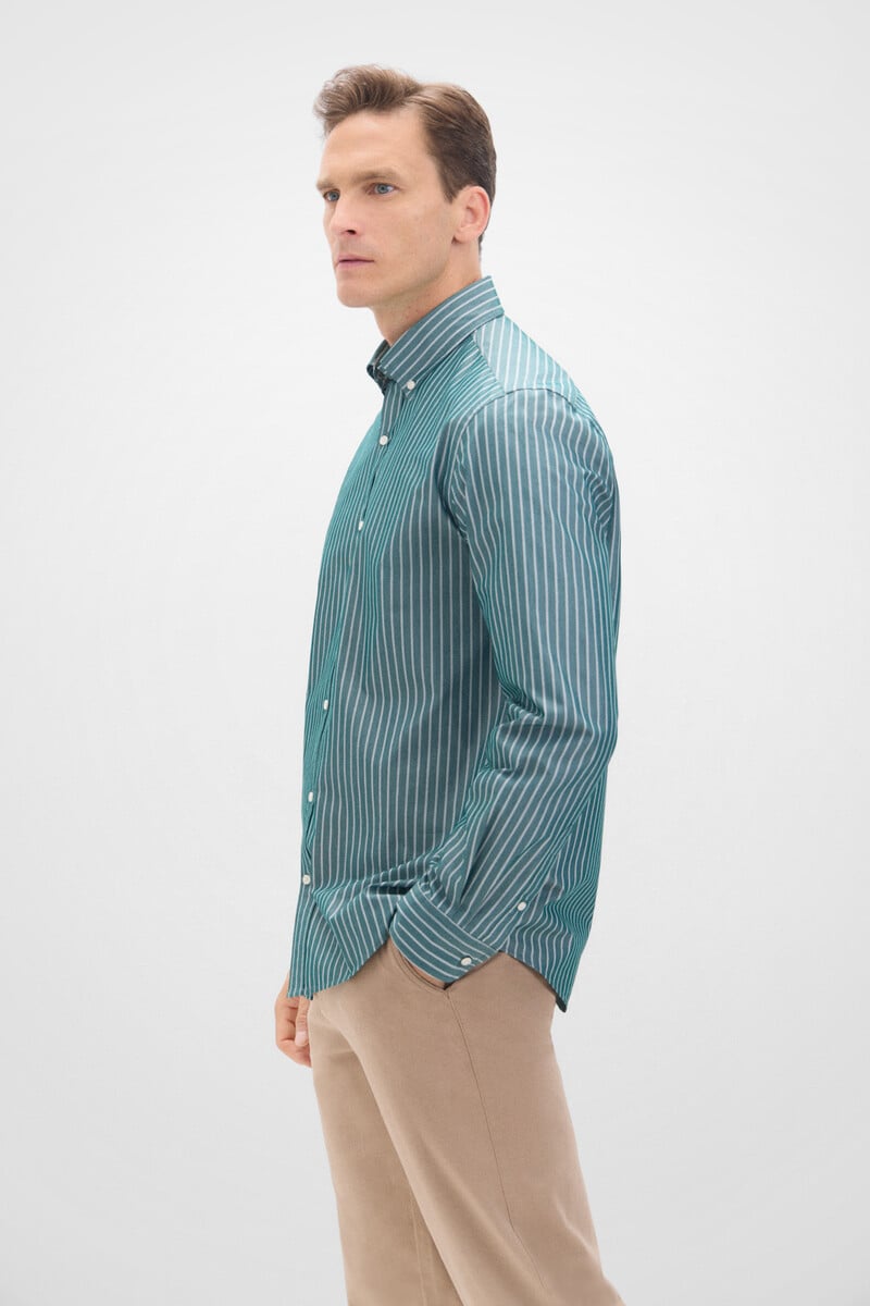 Cortefiel Camisa Rayas Coolmax