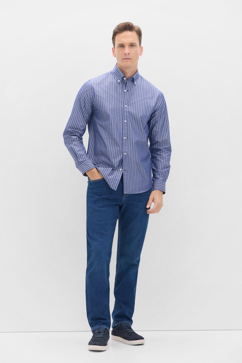 Cortefiel Camisa Rayas Coolmax