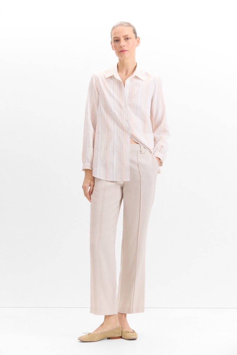 Cortefiel Camisa Rayas Lurex