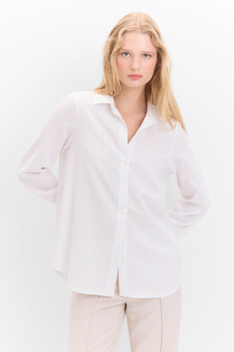 Cortefiel Camisa Rayas Lurex