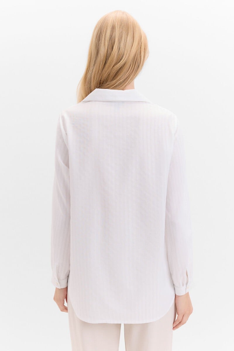 Cortefiel Camisa Rayas Lurex