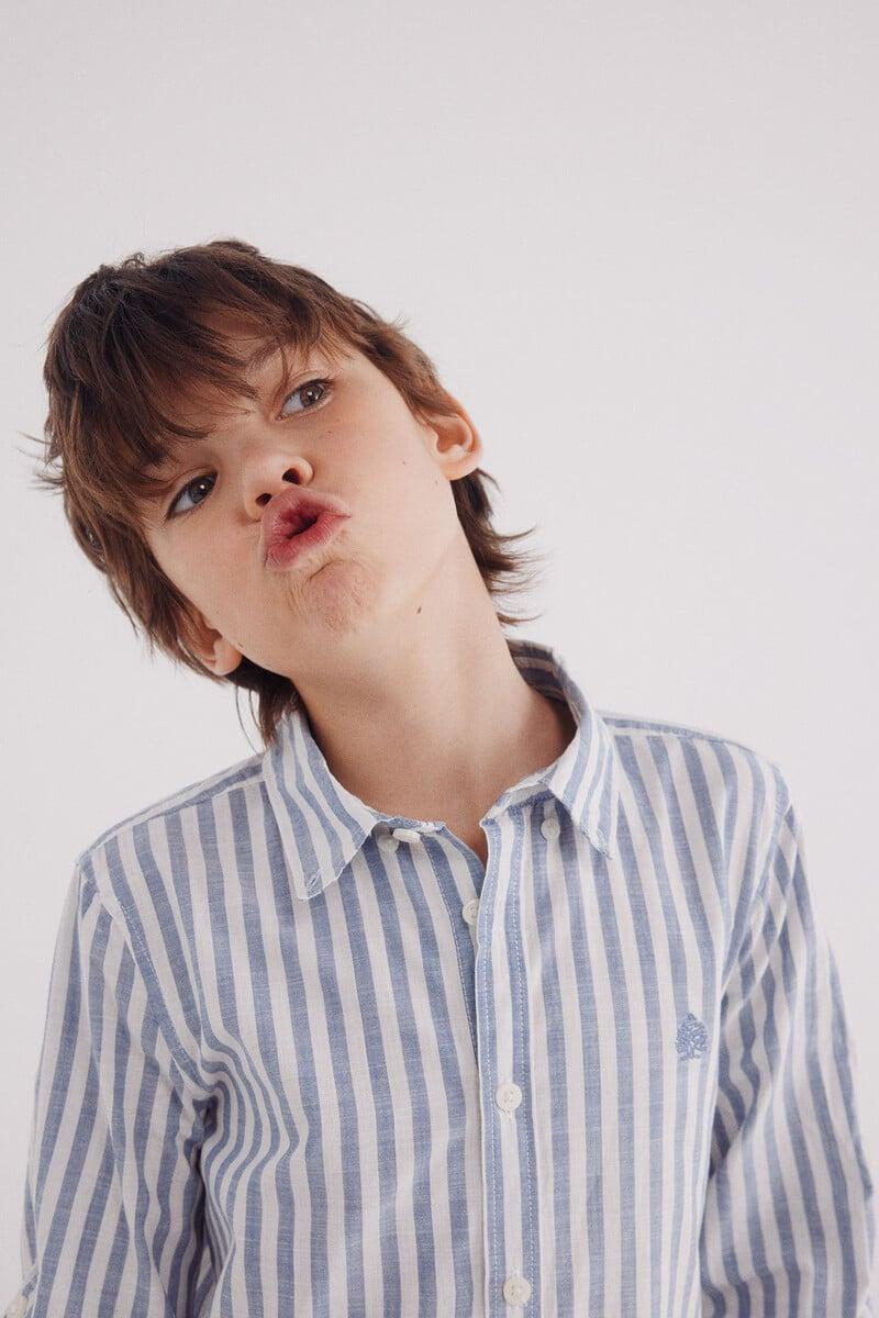 Cortefiel Camisa Rayas Niño