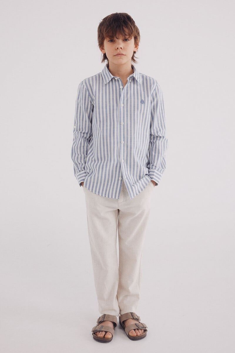 Cortefiel Camisa Rayas Niño