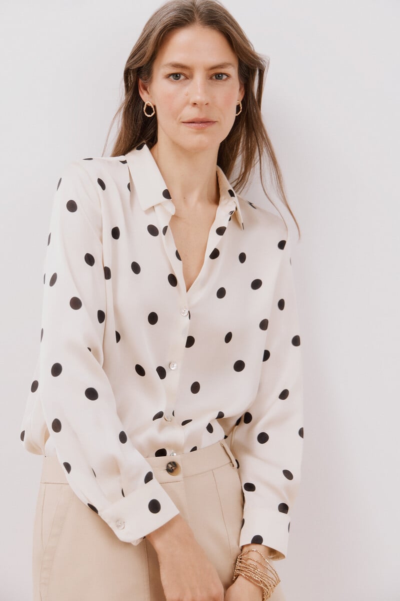 Cortefiel Camisa satinada