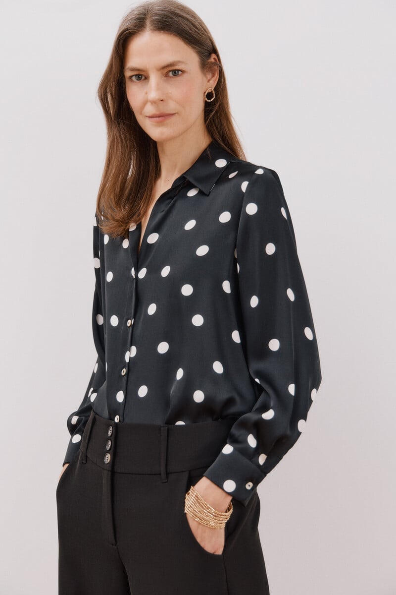 Cortefiel Camisa Satinada