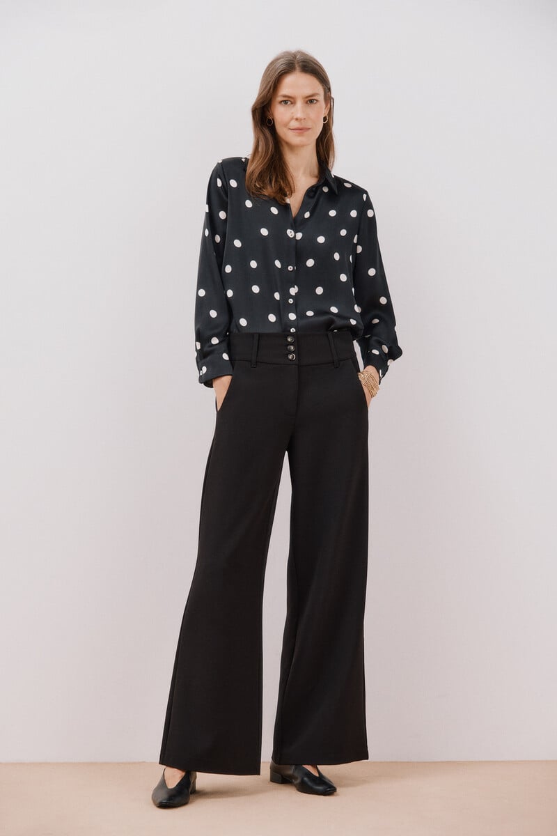 Cortefiel Camisa Satinada