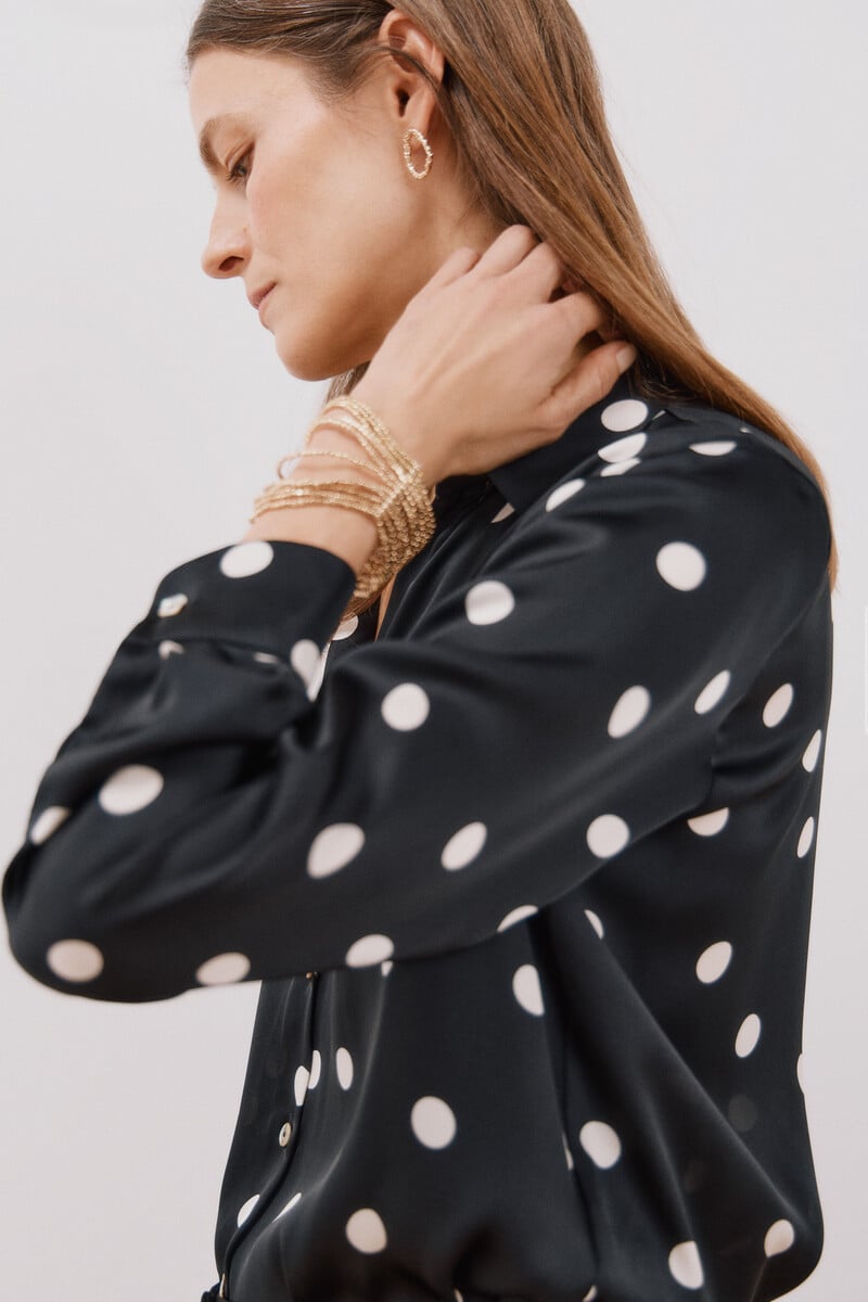 Cortefiel Camisa satinada