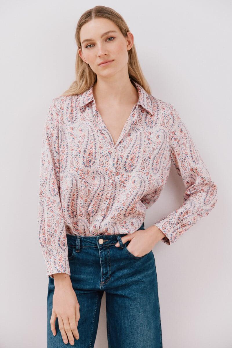 Cortefiel Camisa satinada