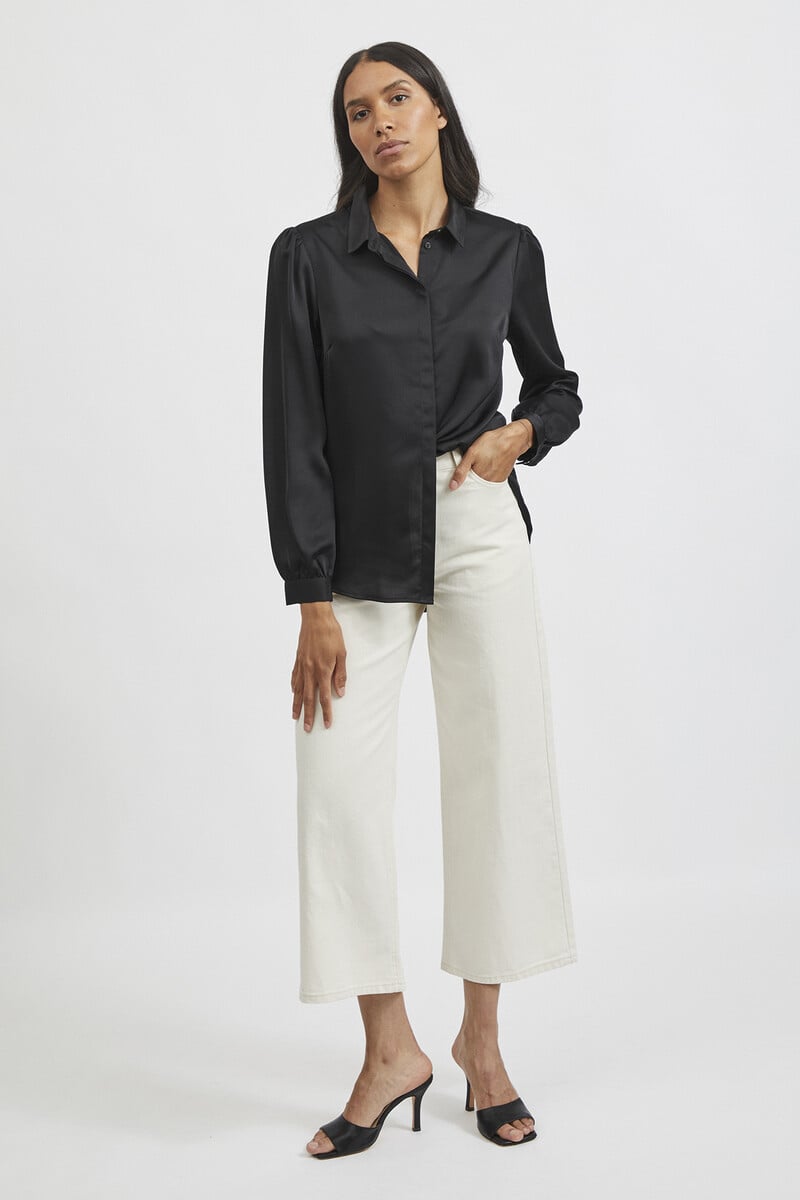 Cortefiel Camisa Satinada