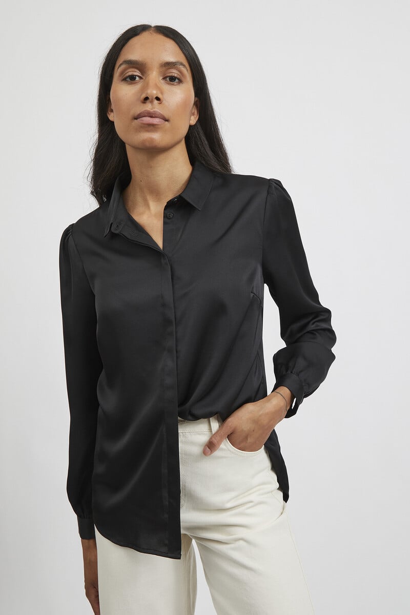 Cortefiel Camisa satinada