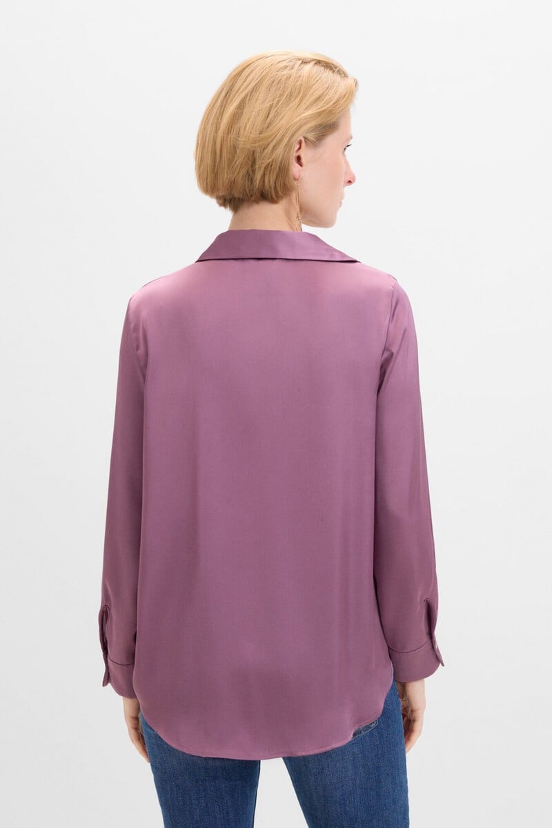 Cortefiel Camisa Satinada