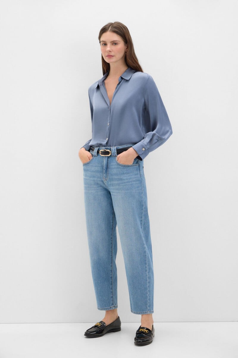 Cortefiel Camisa Satinada