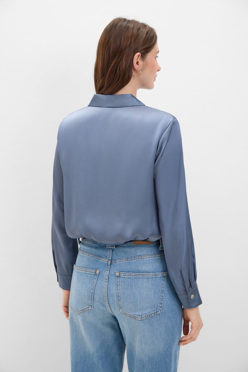 Cortefiel Camisa Satinada