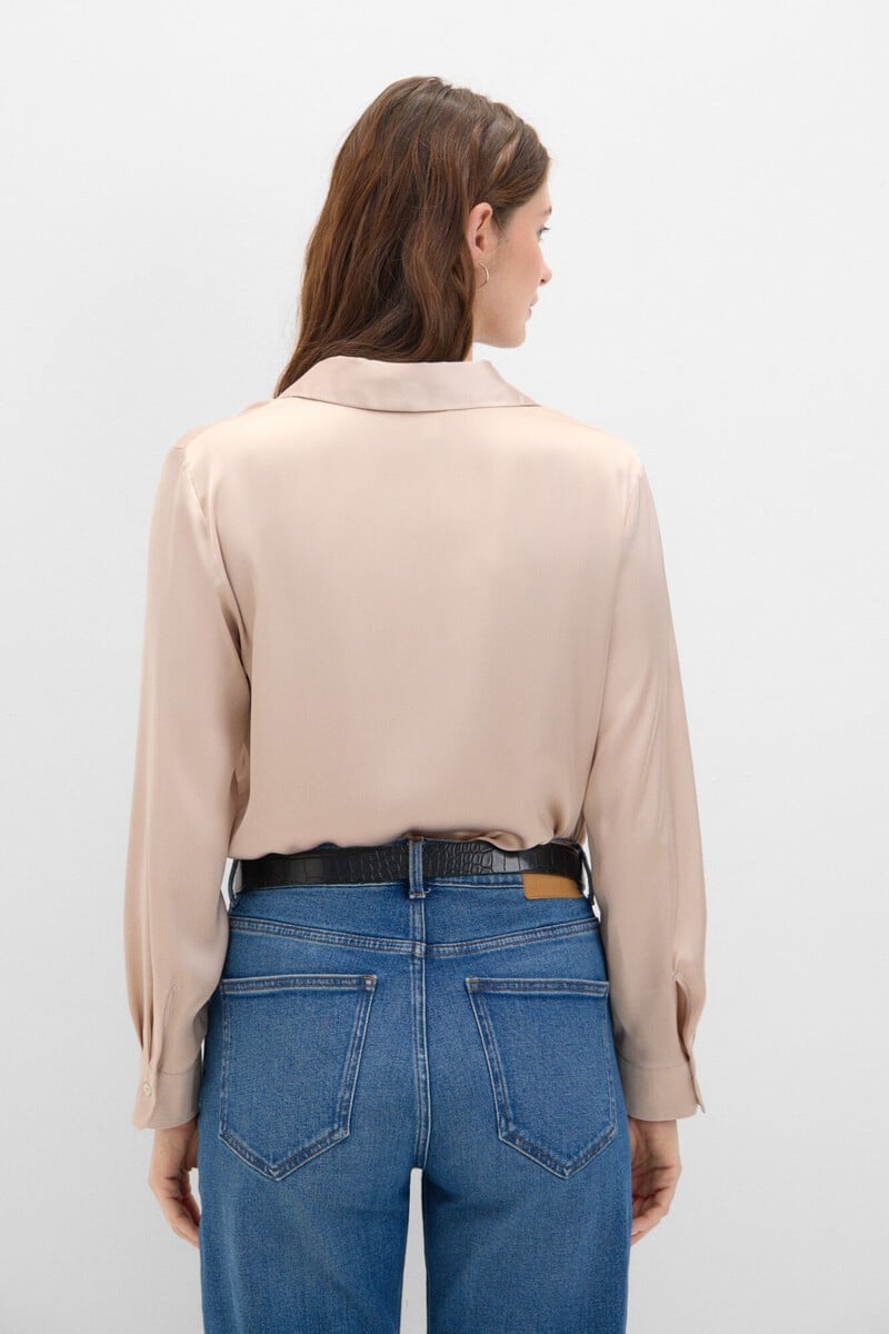 Cortefiel Camisa Satinada