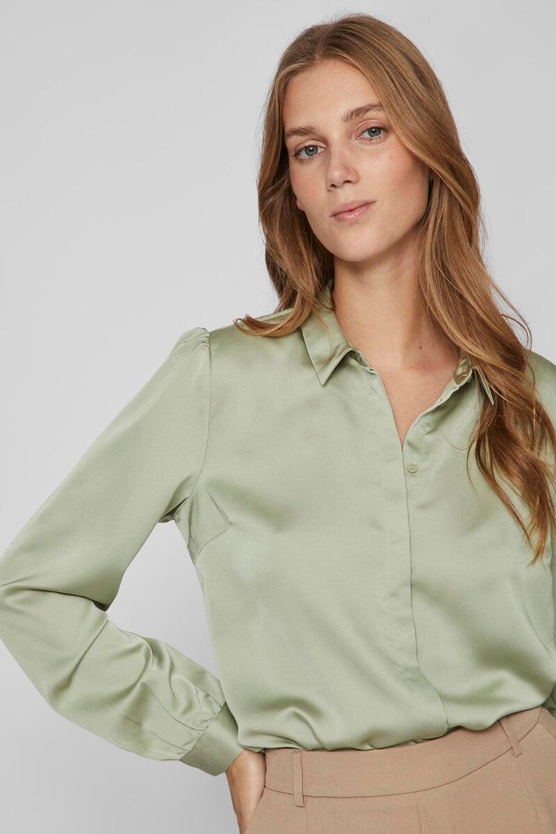 Cortefiel Camisa Satinada
