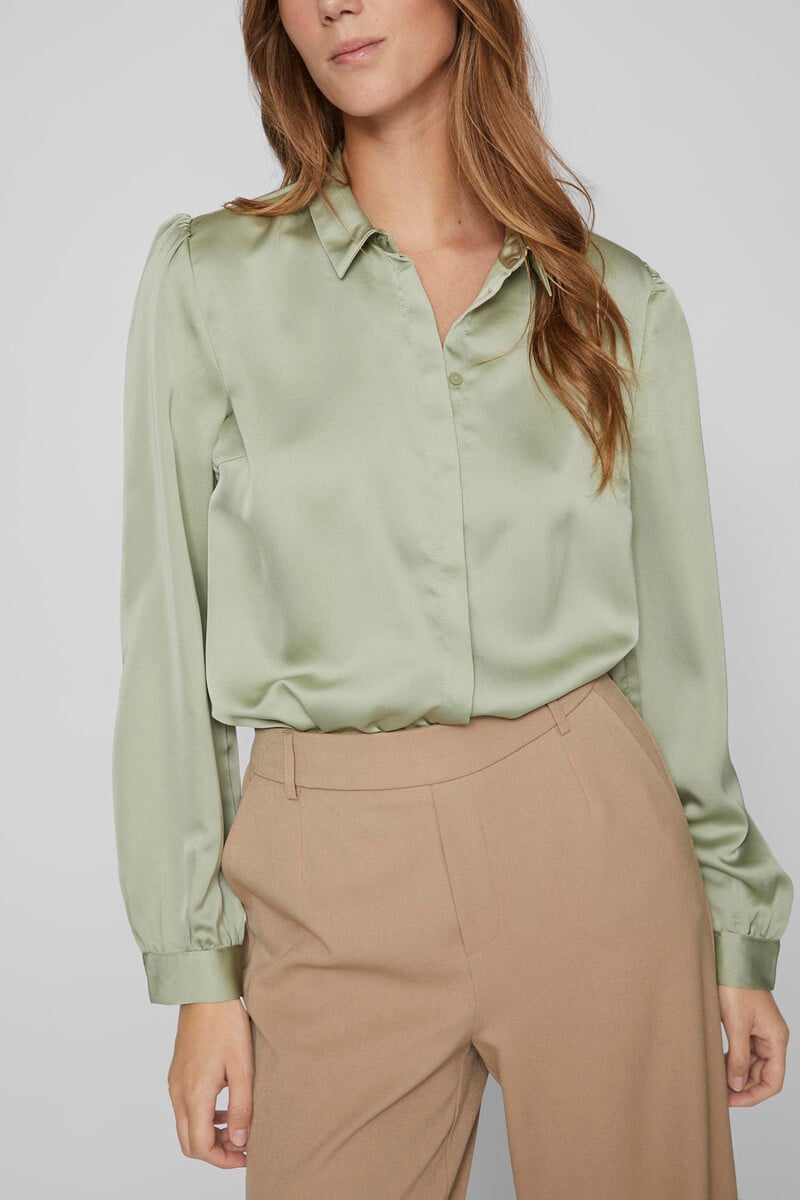 Cortefiel Camisa Satinada
