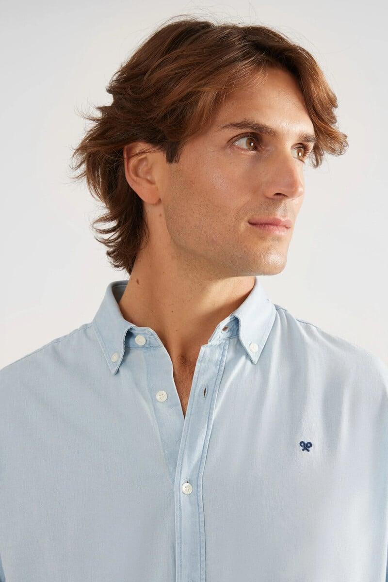 Cortefiel Camisa Sport Denim