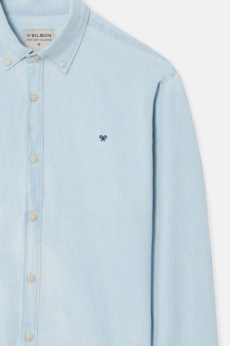 Cortefiel Camisa Sport Denim