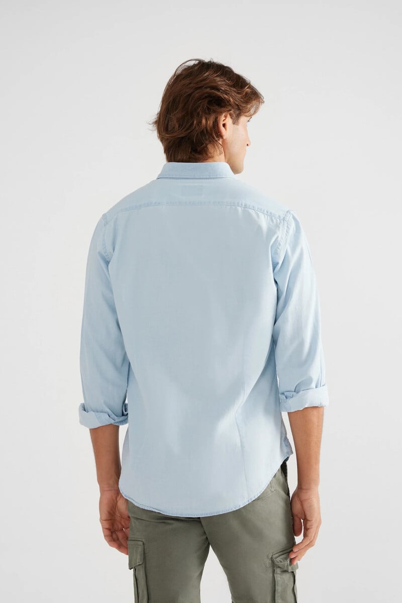 Cortefiel Camisa Sport Denim