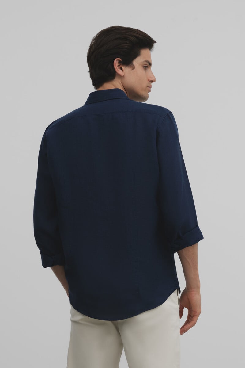 Cortefiel Camisa Sport Linen