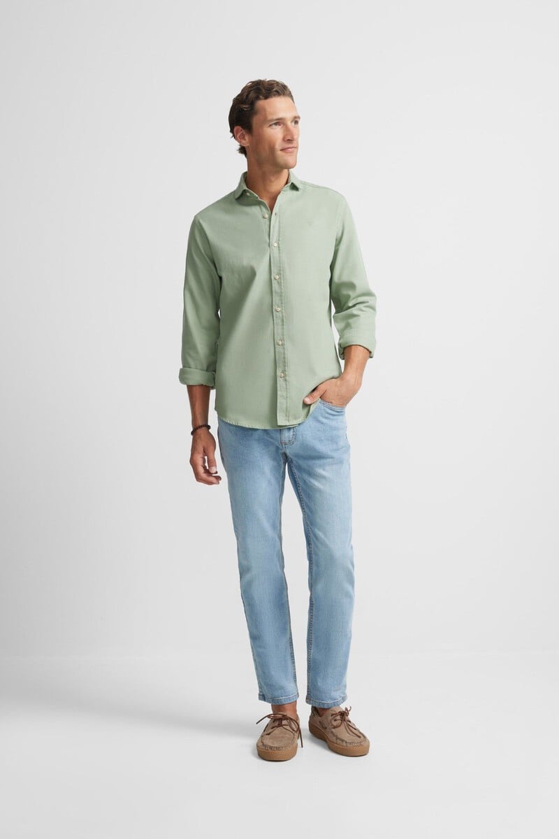 Cortefiel Camisa Sport Lisa Micropique
