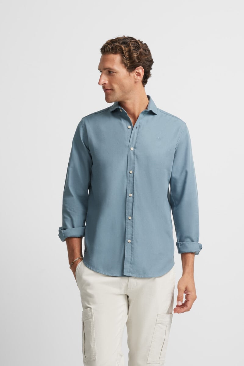 Cortefiel Camisa sport lisa micropique