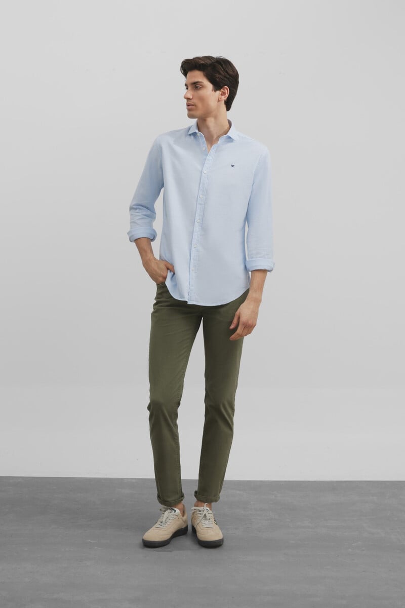 Cortefiel Camisa sport oxford cutaway