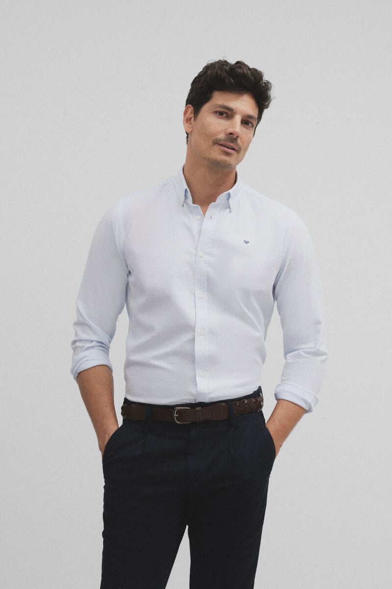 Cortefiel Camisa Sport Oxford