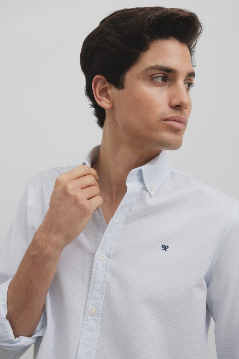 Cortefiel Camisa Sport Oxford Raya Horizontal