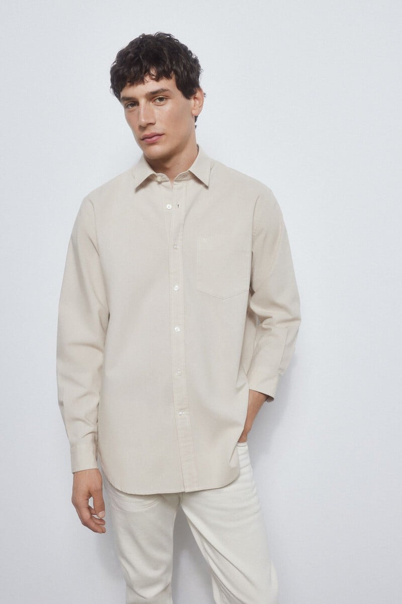 Cortefiel Camisa tejido vaquero