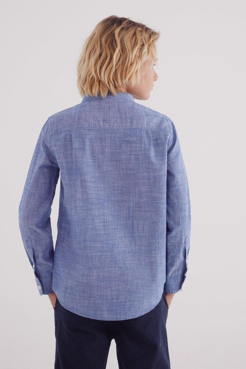 Cortefiel Camisa Textura Cuello Mao Niño