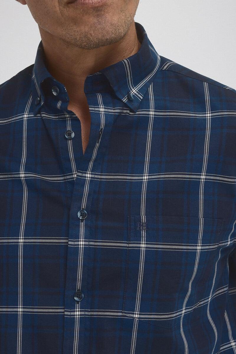 Cortefiel Camisa Twill Cuadros