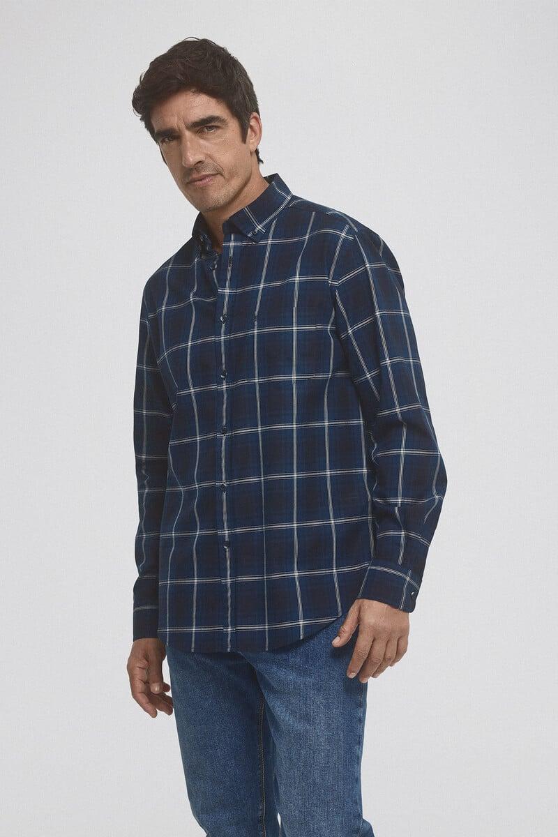 Cortefiel Camisa Twill Cuadros