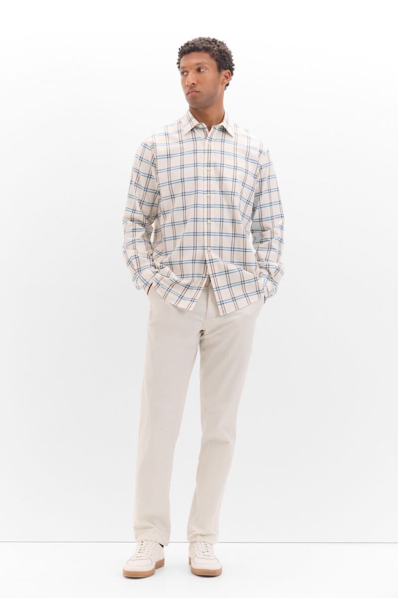 Cortefiel Camisa Twill Cuadros