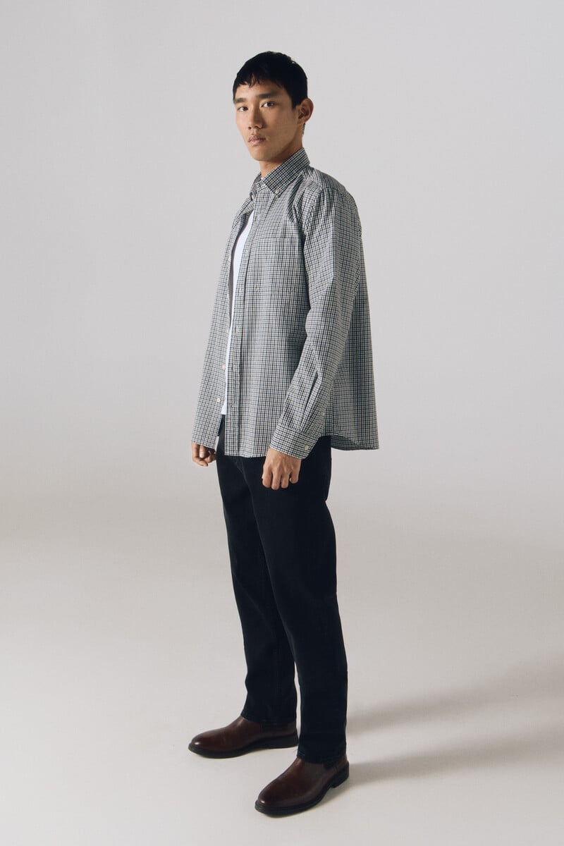 Cortefiel Camisa Twill Cuadros